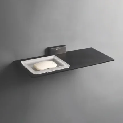 DG-GRA-BLK-12    Soap Dish with Mobile Stand (G)