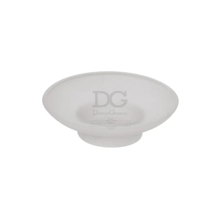 DG-SP-01GR Glass Soap Dish (For Jasmine & Table Top Round)(DG-SP-01GR) - Image 1