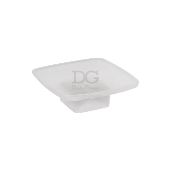 DG-SP-01GS Soap Dish Glass (Fir Violet & Iris)(DG-SP-01GS) - Image 1