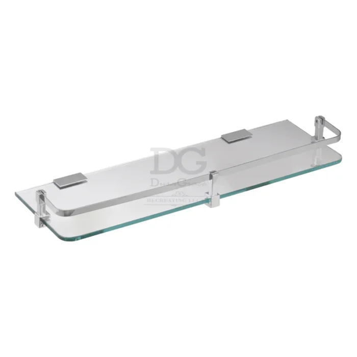 LILY STRAIGHT GLASS SHELF 5.5" X 12" - Image 1