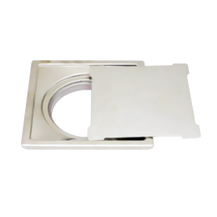 10 Square Drain FLAT SS304G - Image 1