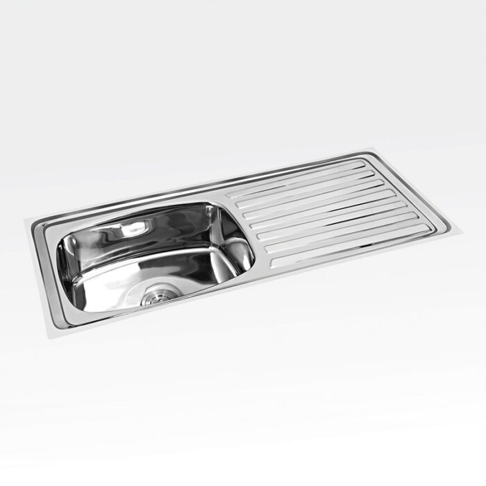 14 Single Bowl with Drain Board - Image 1