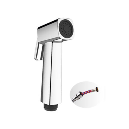 DG-ESS-233 Health Faucet EVA Chrome ABS Tube 1Mtr. & Hook