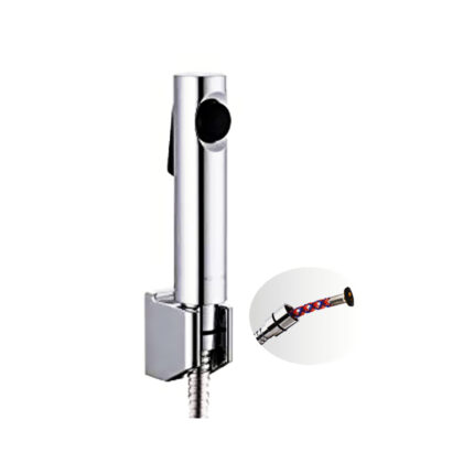 Health Faucet  Hang On CHROME  SS304 Zero Leakage Tube 1Mtr. & Hook