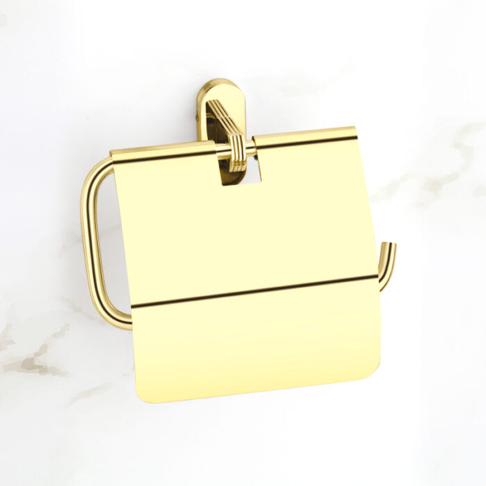 5-(1) DG-FLT-GLD-05F Toilet Paper Holder with Flap - Image 1