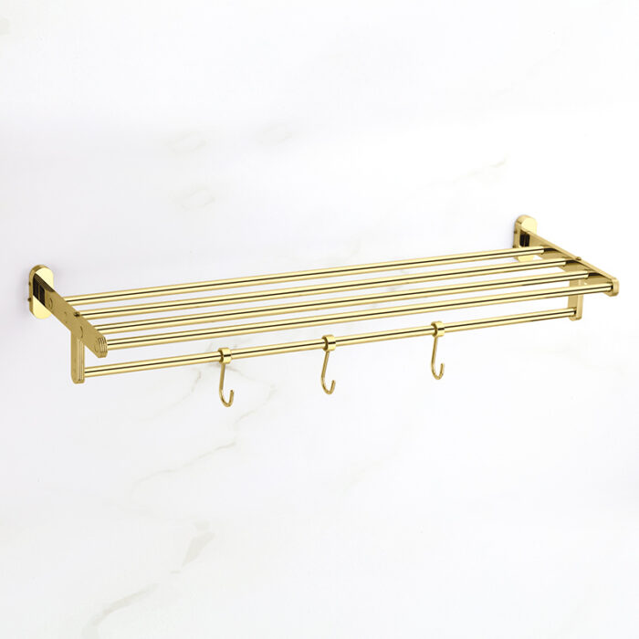 8-(1) DG-FLT-GLD-08B Towel Rack 24" - Image 1