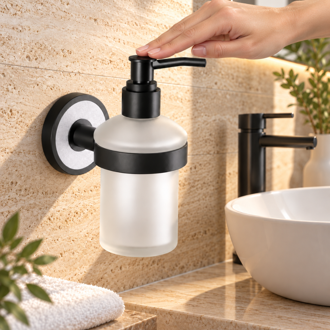 LIQUID SOAP DISPENSER (G) BLACK MATT