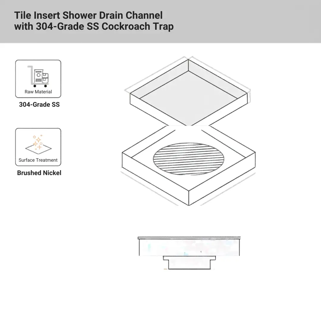 TILE INSERT ONE PIECE EMBOSS